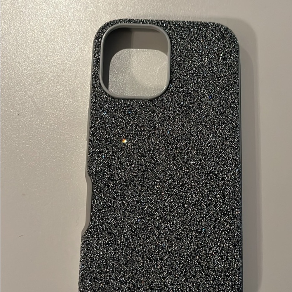 Swarovski Black Crystal Glitter iPhone 16 Case